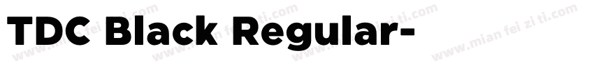 TDC Black Regular字体转换